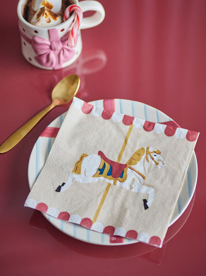Bloomingville Merry-go-round Serviette, Bunt, FSC®Mix, Paper