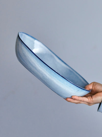 Bloomingville Sandrine Schale, Blue, Steingut
