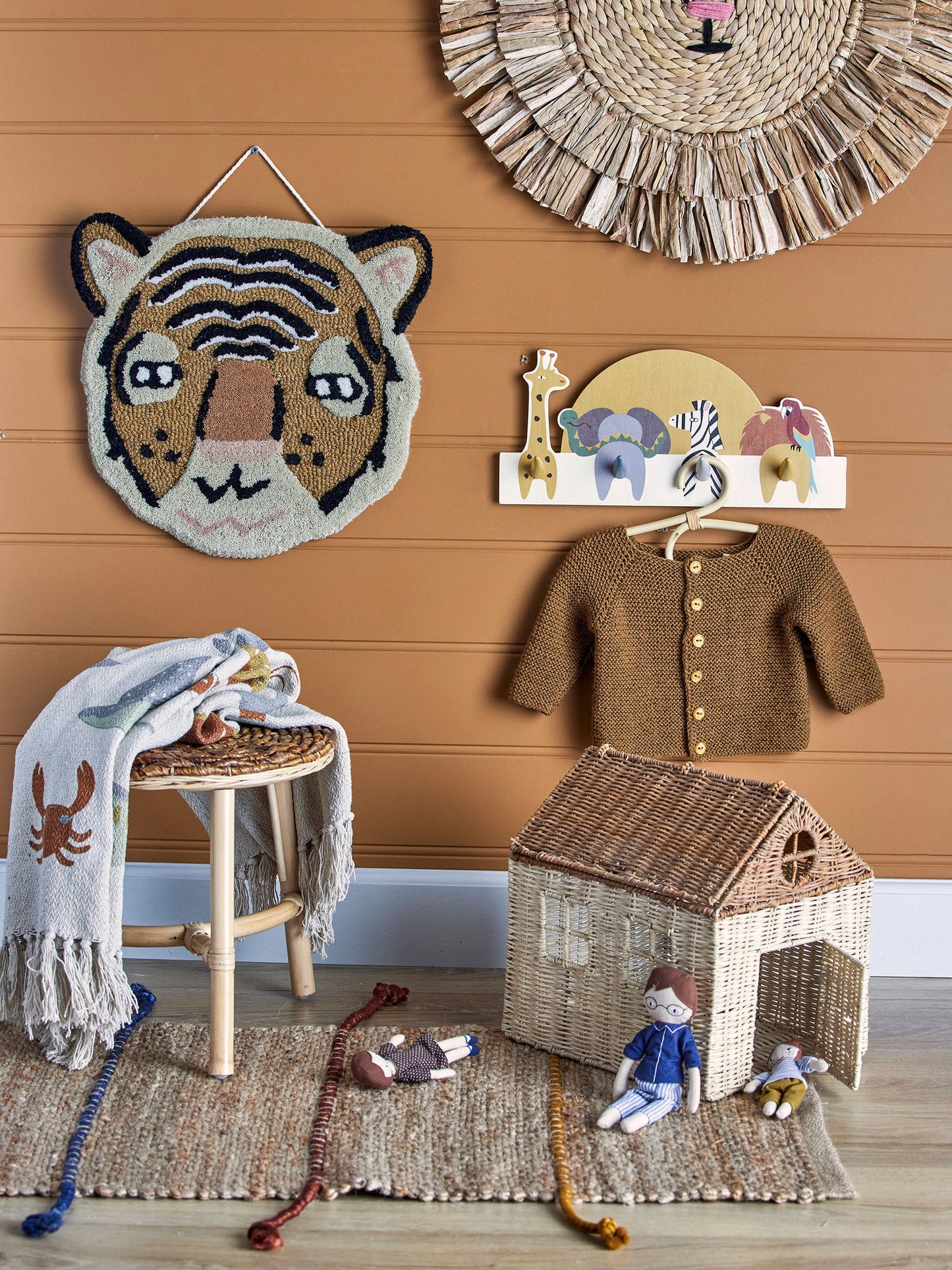 Bloomingville MINI Mallen Garderobe, Bunt, FSC®100% Plywood