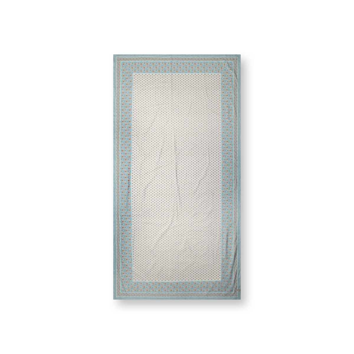 Table Cloth Blooming Tales Khaki-Blue 150x300cm
