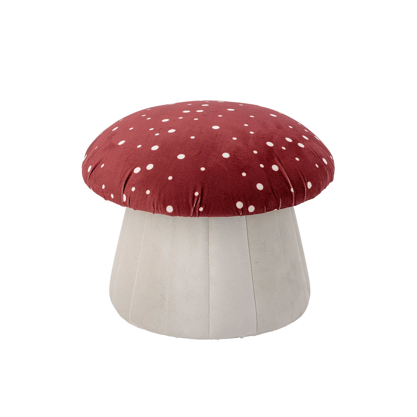 Bloomingville MINI Lue Pouf, Rot, Polyester