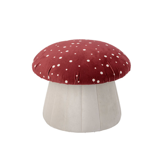 Bloomingville MINI Lue Pouf, Rot, Polyester
