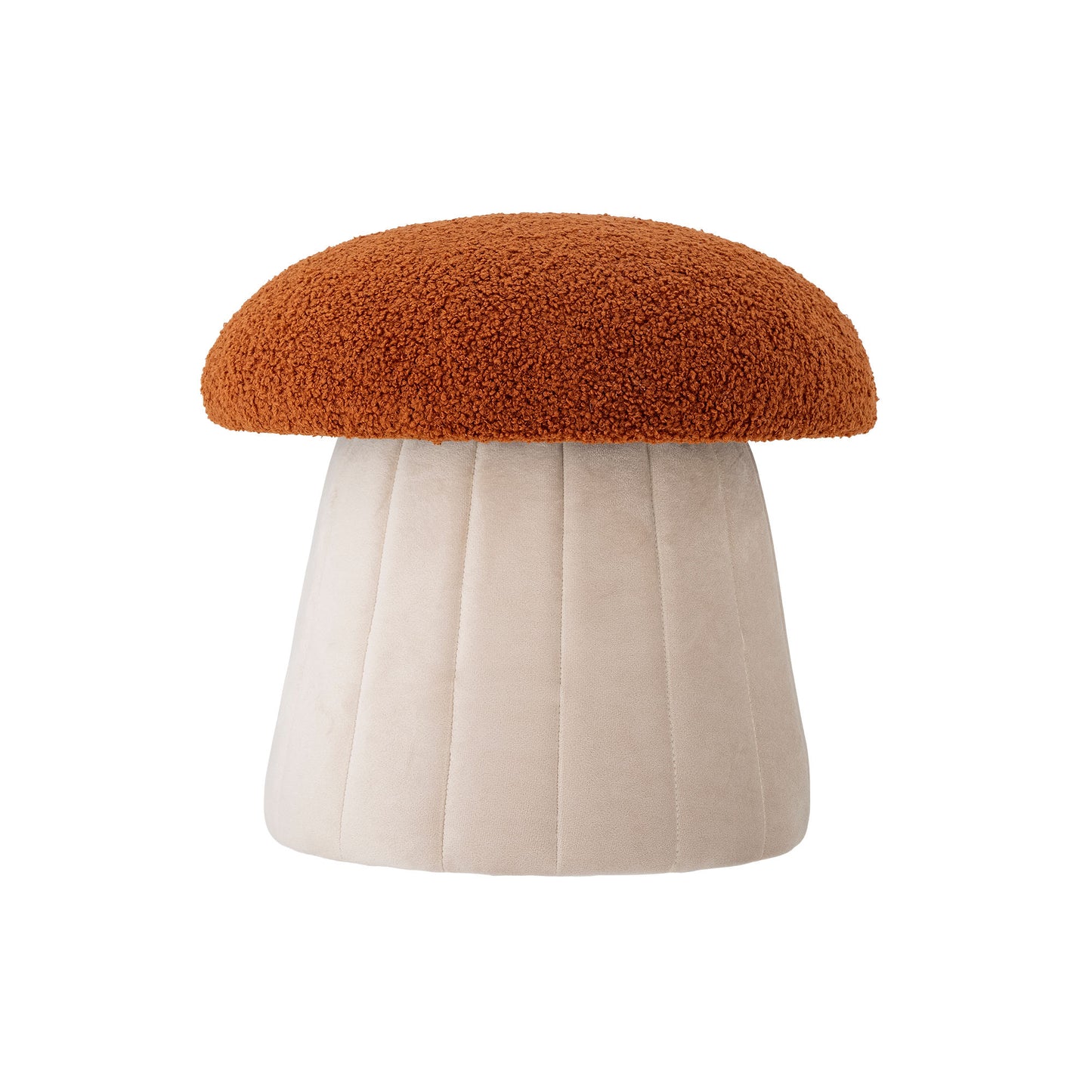 Bloomingville MINI Bertil Pouf, Rot, Polyester