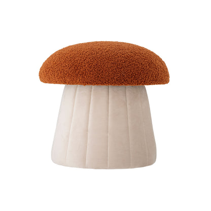 Bloomingville MINI Bertil Pouf, Rot, Polyester