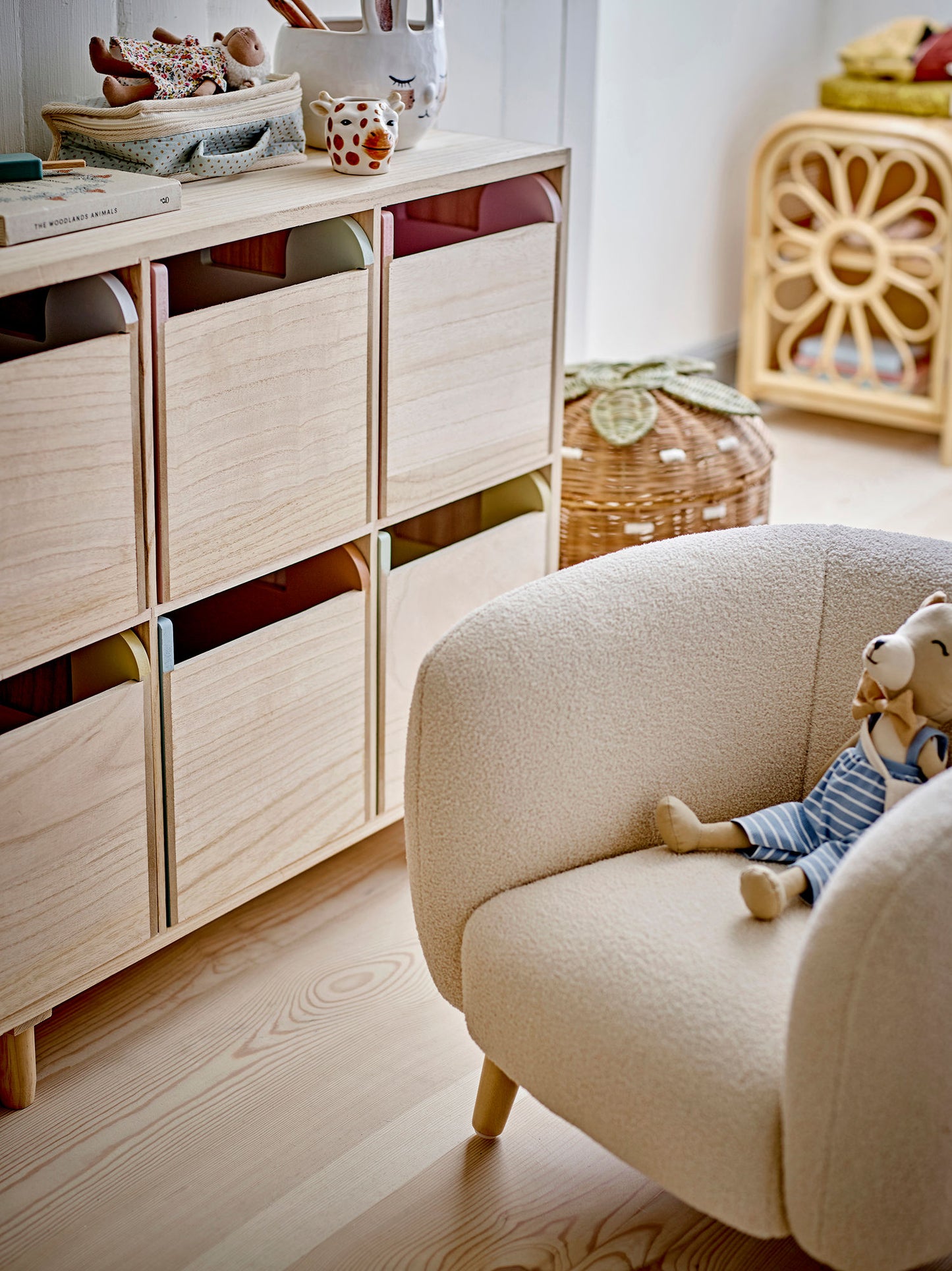 Bloomingville MINI Cade Stuhl, Weiß, FSC®100% Plywood