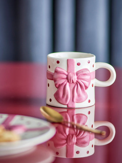 Bloomingville Bowie Becher, Rose, Steingut