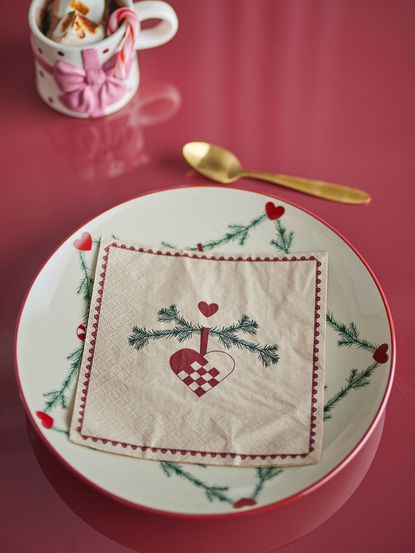 Bloomingville Yule Serviette, Natur, FSC®Recycled, Paper