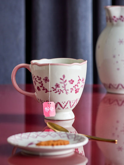 Bloomingville Wonderland Becher, Rose, Steingut