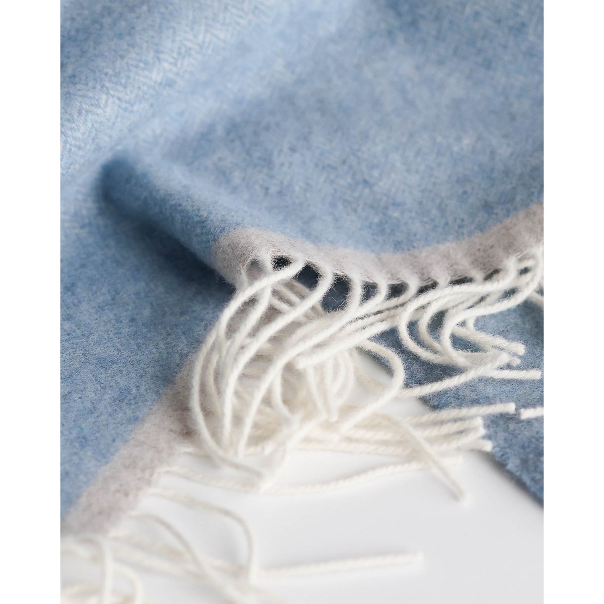 Merino/Kaschmir-Überwurfdecke MILANO – blau