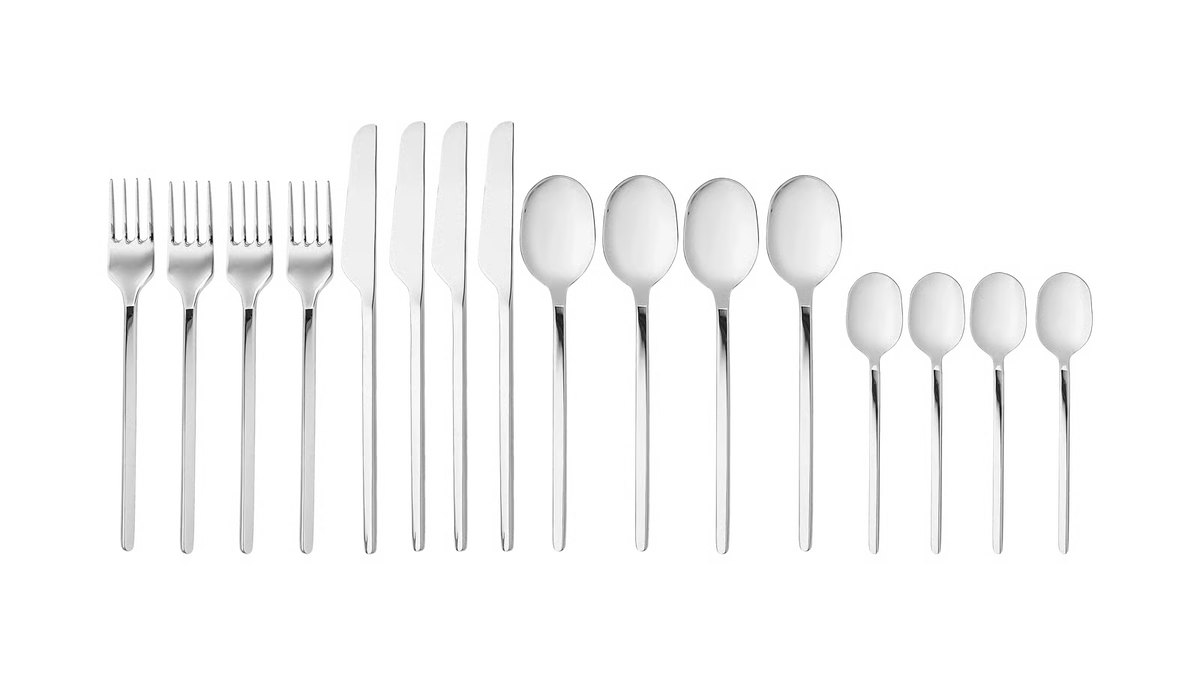 BOLIA Carved Besteckset 16er Pack, Designed by Yonoh Creative Studio