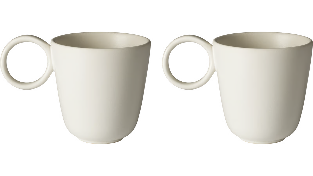 BOLIA Edge Becher mit Henkel 2er Set, Designed by BOLIA Design Team