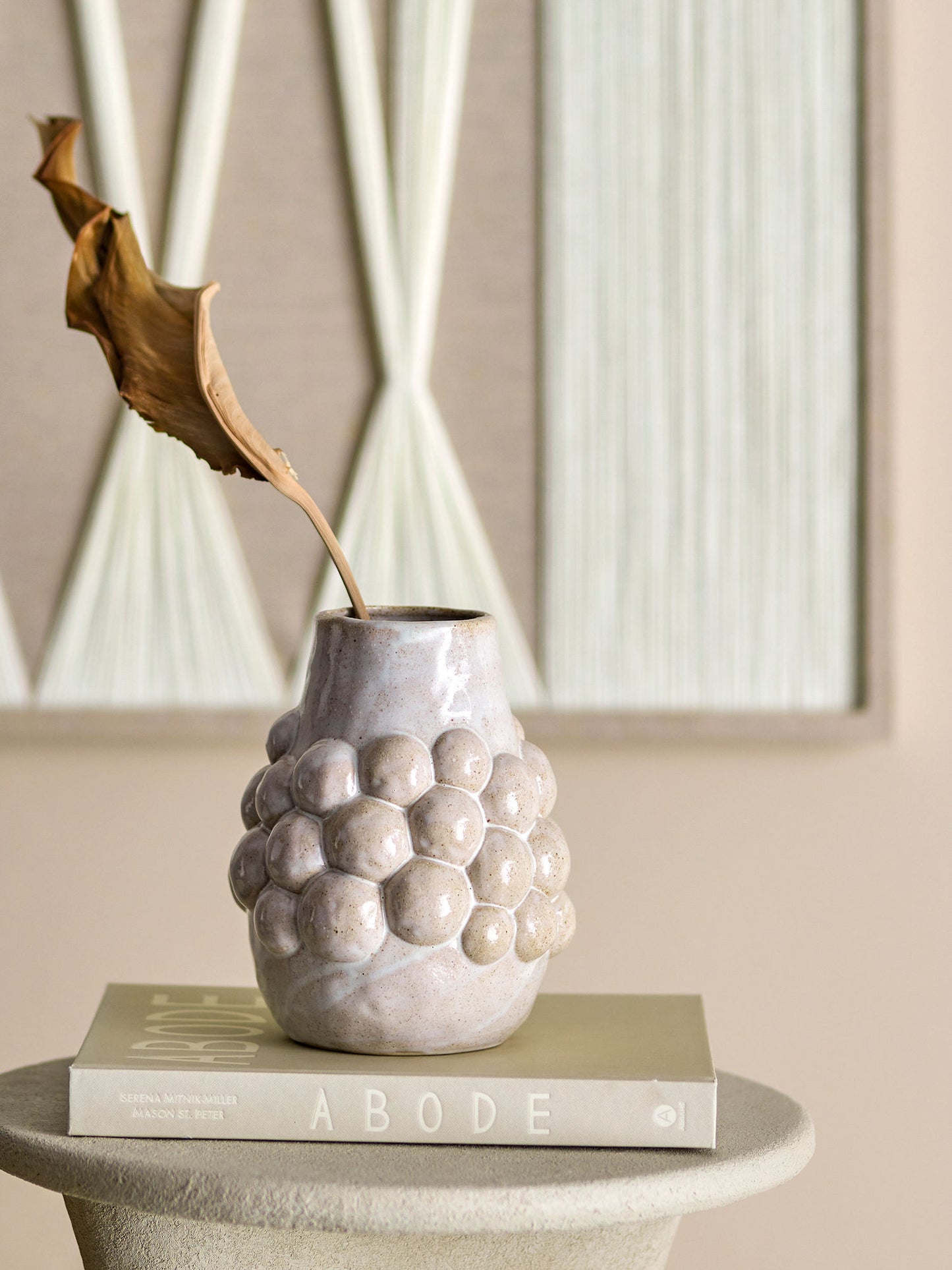 Bloomingville Poldor Vase, Natur, Steingut