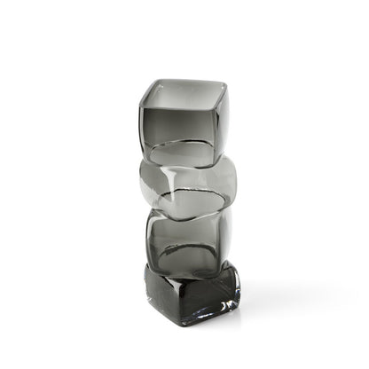 The Cubes Vase - Dunkelgrau - L