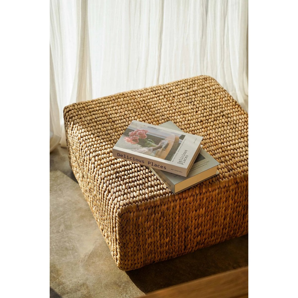 Hyacinth Pouffe Square - Natur - M