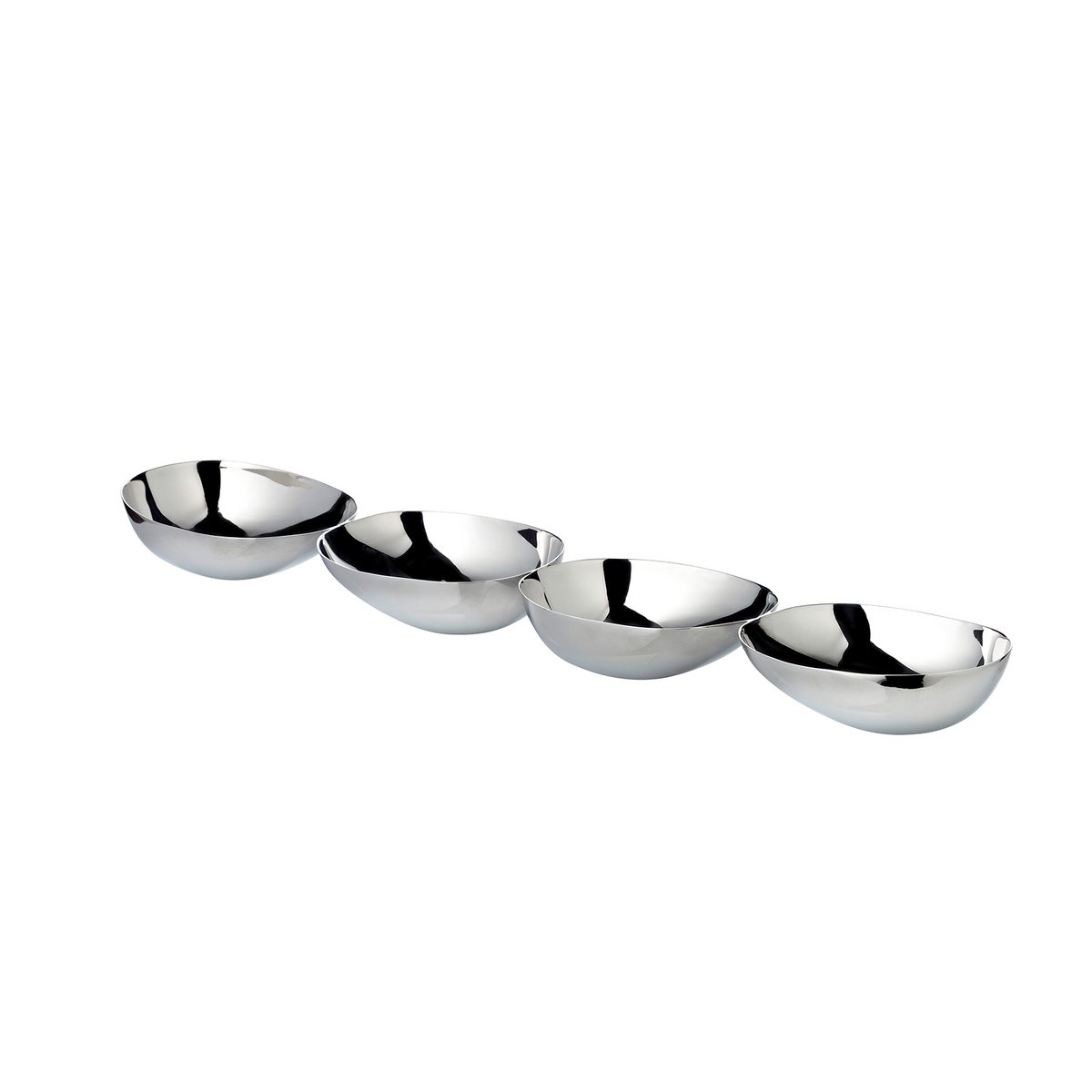 Snackschale 4-Fach Luma (L 38 cm), Edelstahl hochglanzpoliert