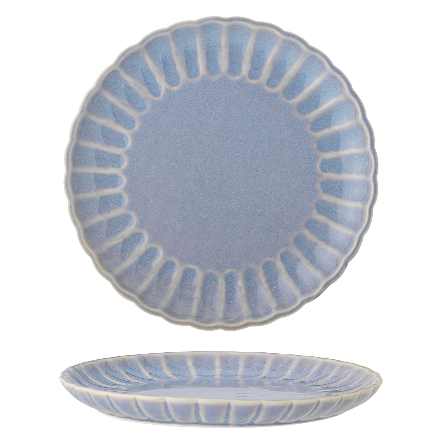 Bloomingville Latina Teller, Blue, Steingut