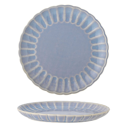 Bloomingville Latina Teller, Blue, Steingut