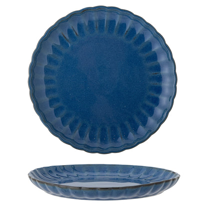 Bloomingville Latina Teller, Blue, Steingut