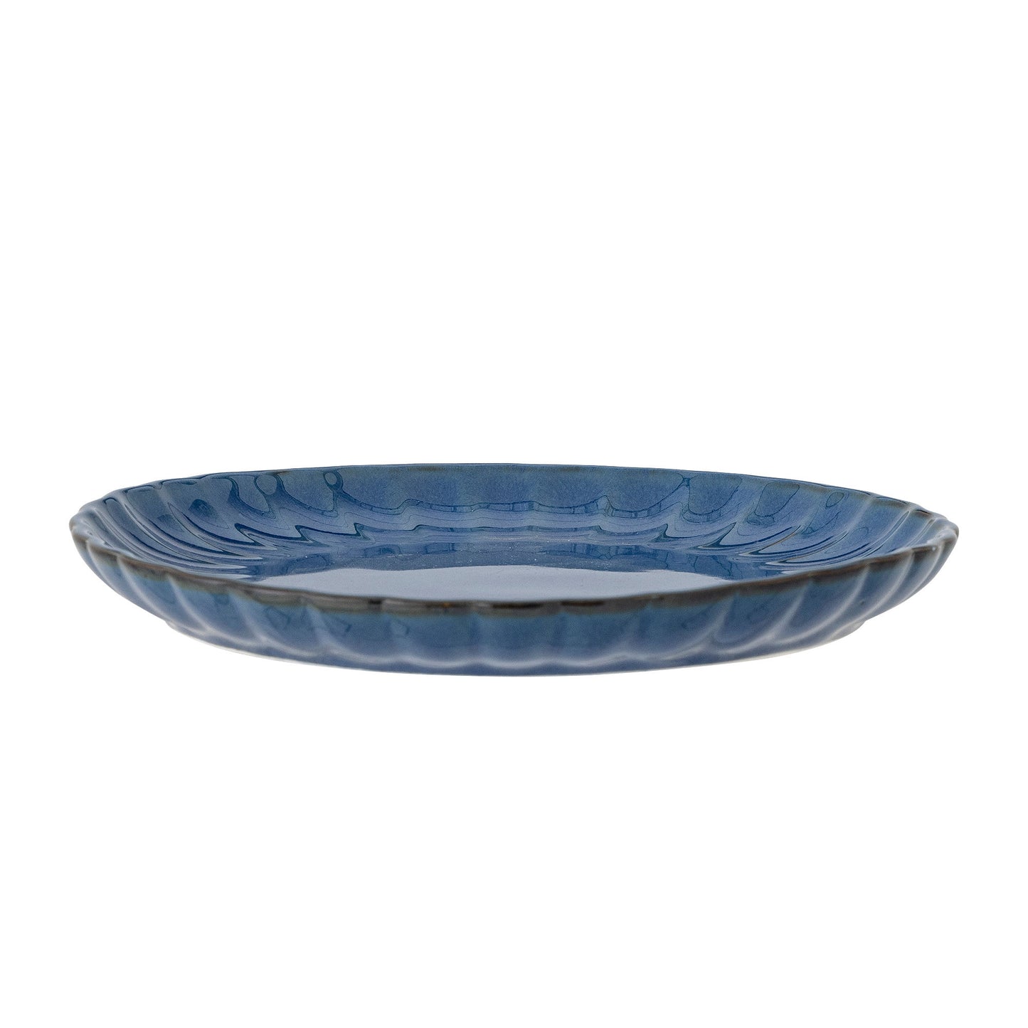 Bloomingville Latina Teller, Blue, Steingut