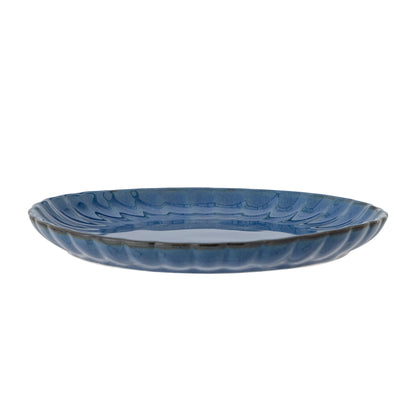 Bloomingville Latina Teller, Blue, Steingut