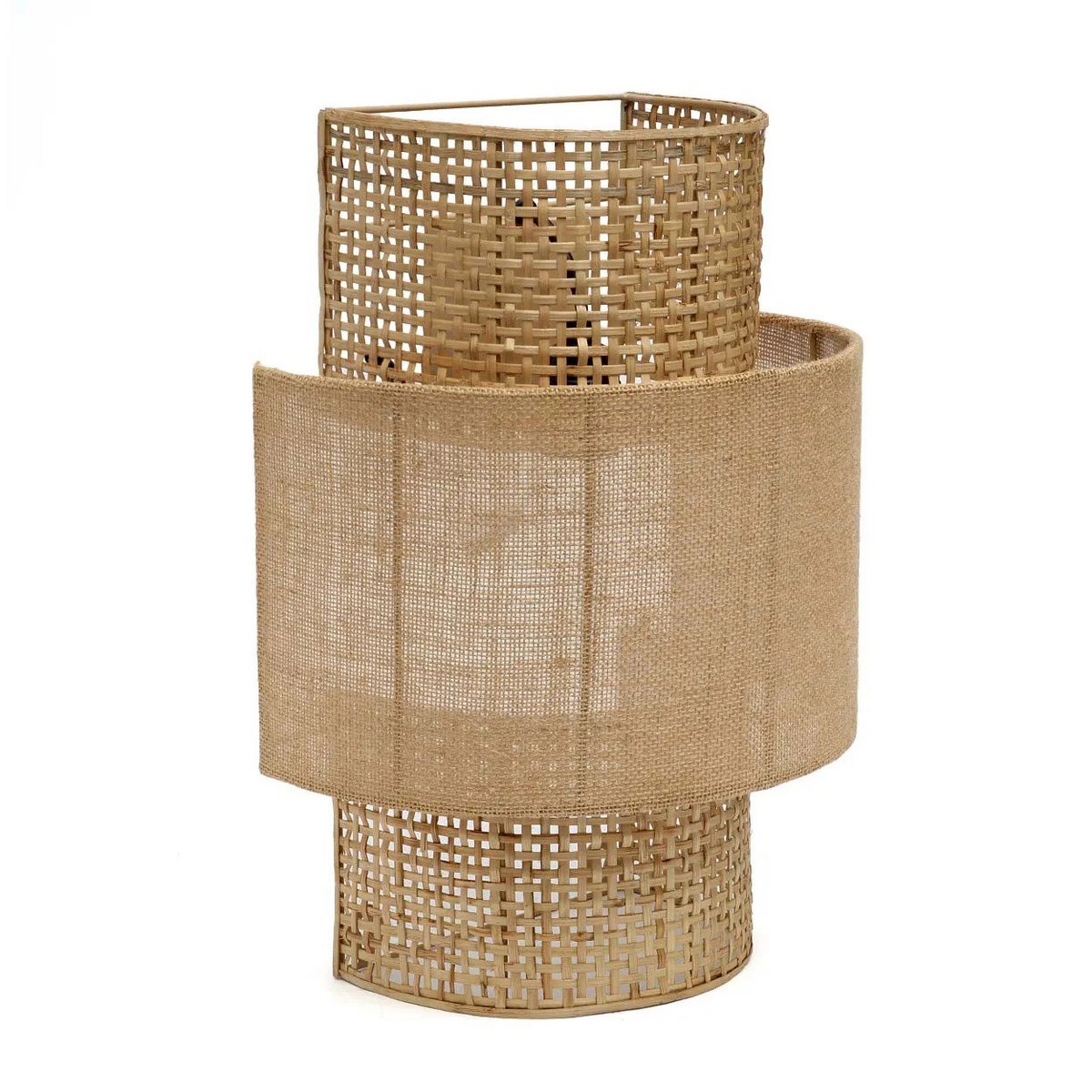 Jute Wandleuchte, Natur – M