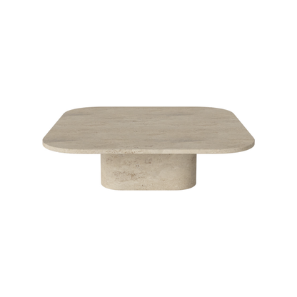 BOLIA Eida Couchtisch in Sand Travertine - quadratische Form