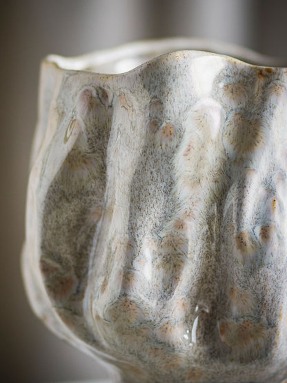 Bloomingville Adair Vase, Weiß, Steingut