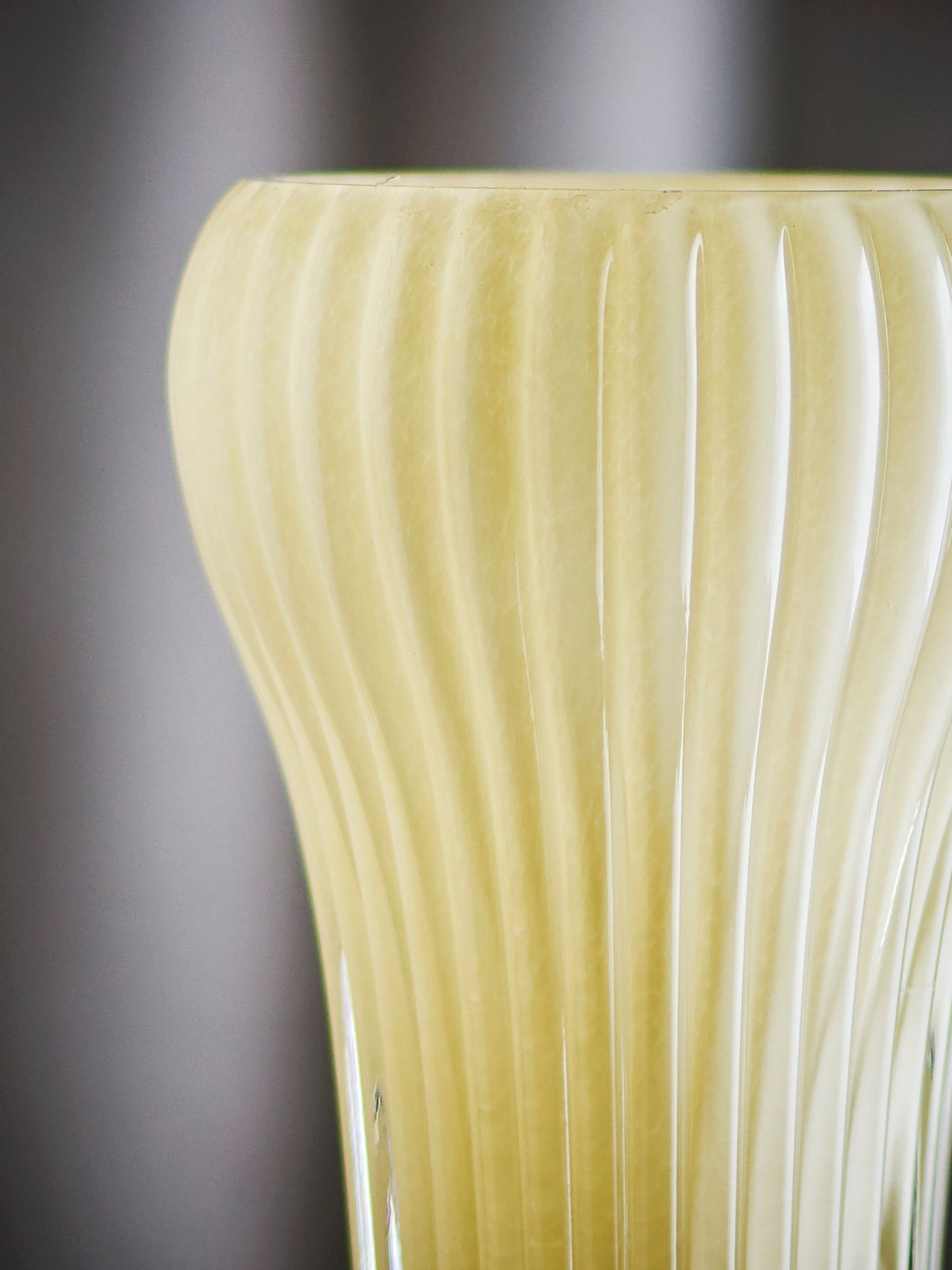Bloomingville Averie Vase, Gelb, Glas