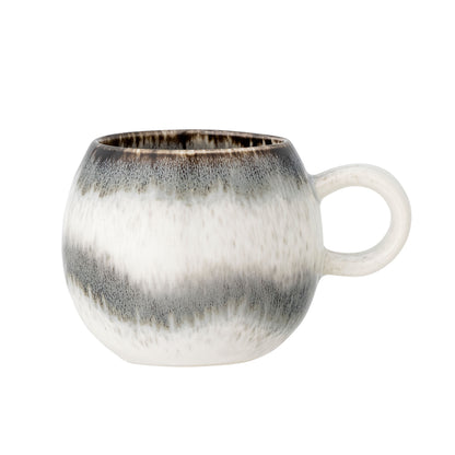 Bloomingville Paula Tasse, Grau, Steingut
