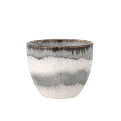 Bloomingville Paula Tasse, Grau, Steingut
