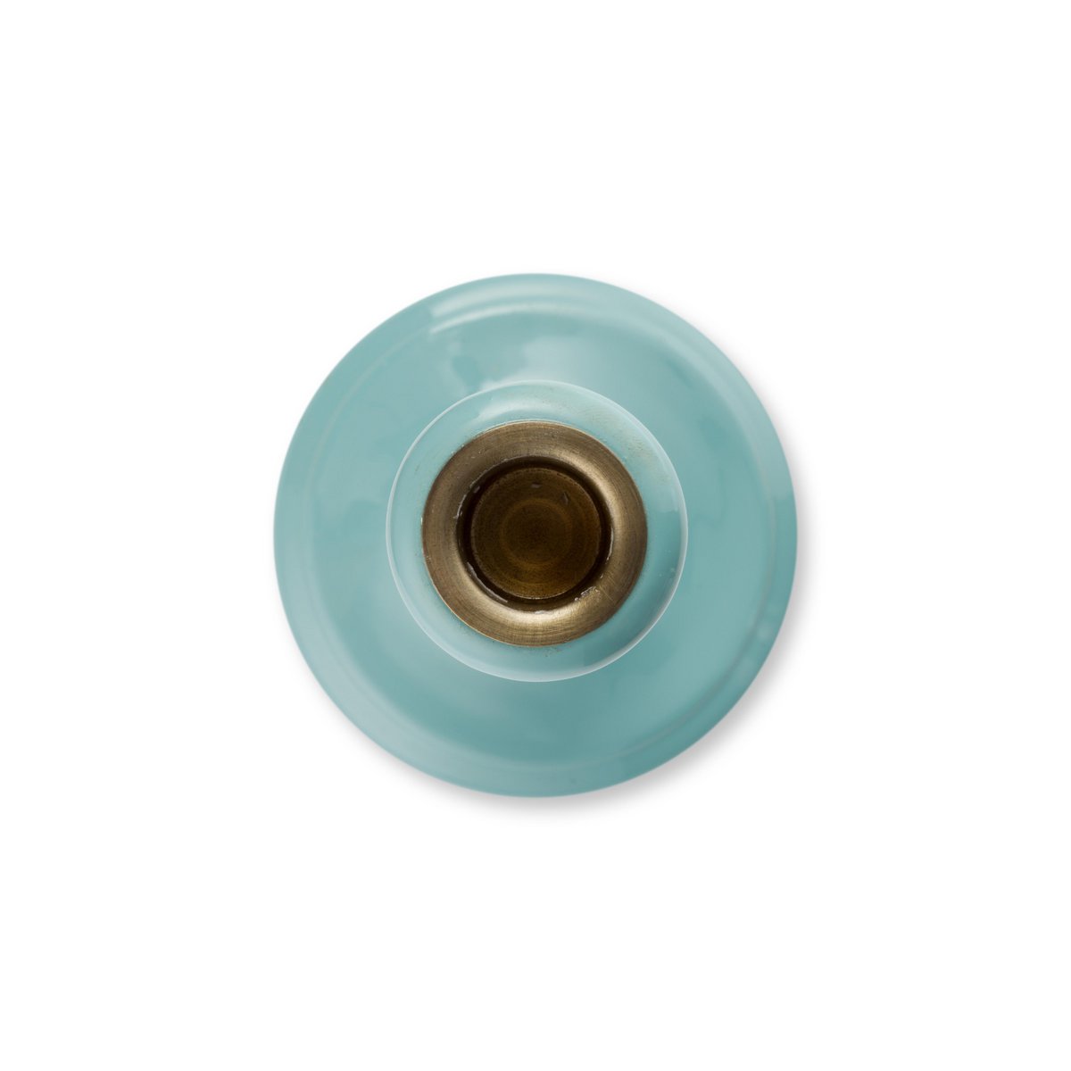 Candle Holder Wood Blue 13x25cm