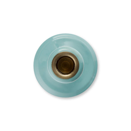 Candle Holder Wood Blue 13x25cm