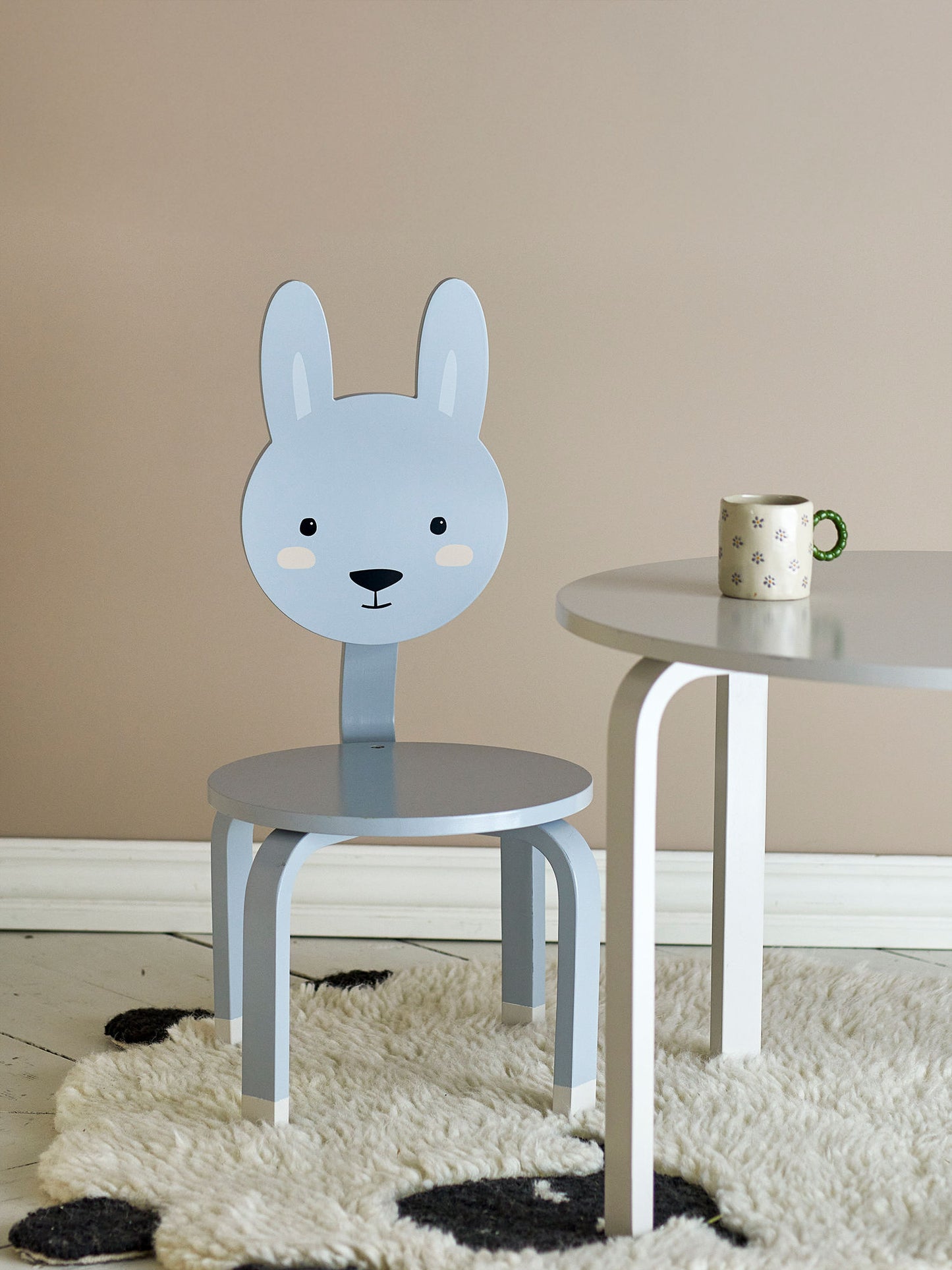 Bloomingville MINI Marle Stuhl, Grau, FSC®100%, MDF