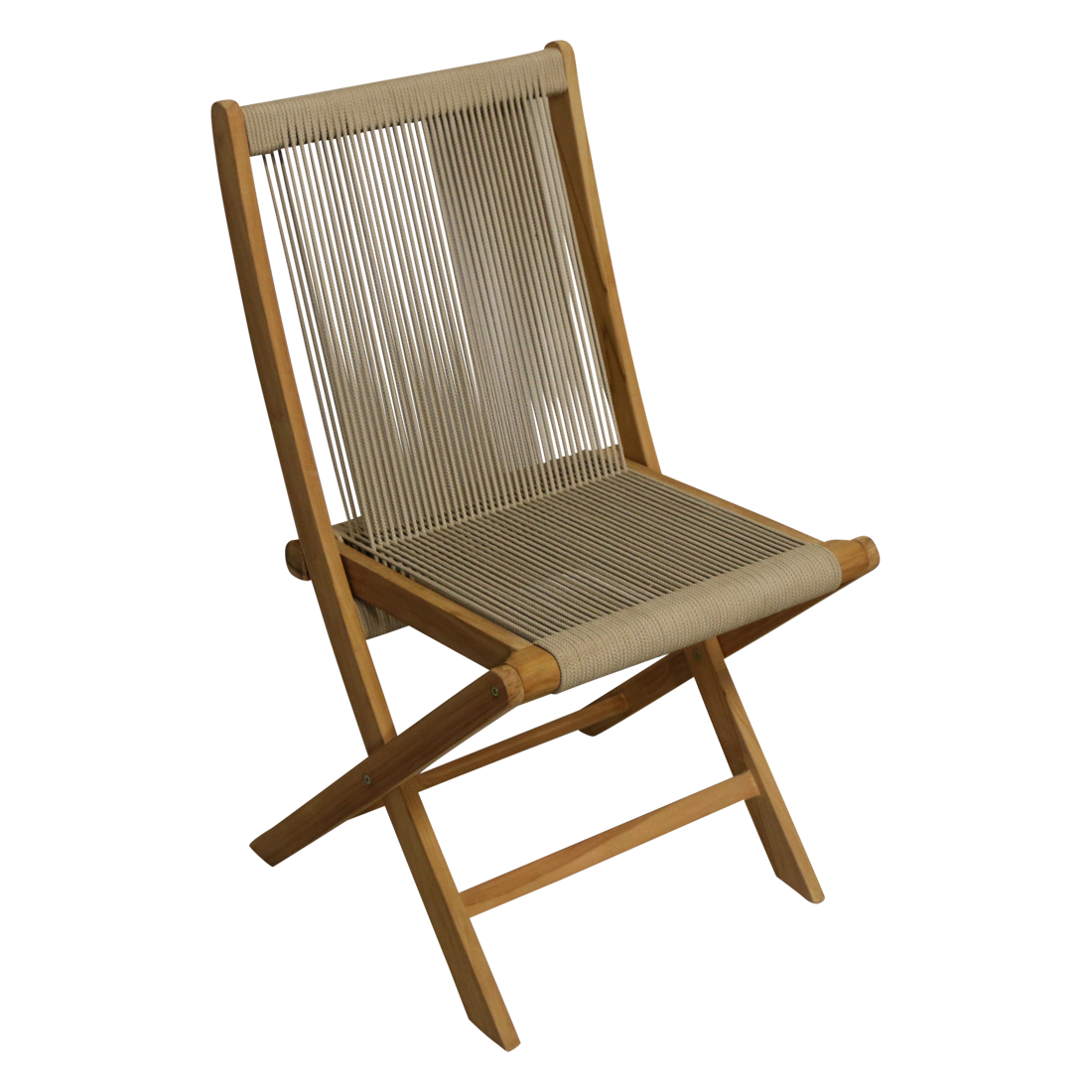Seilklappgartenstuhl beige