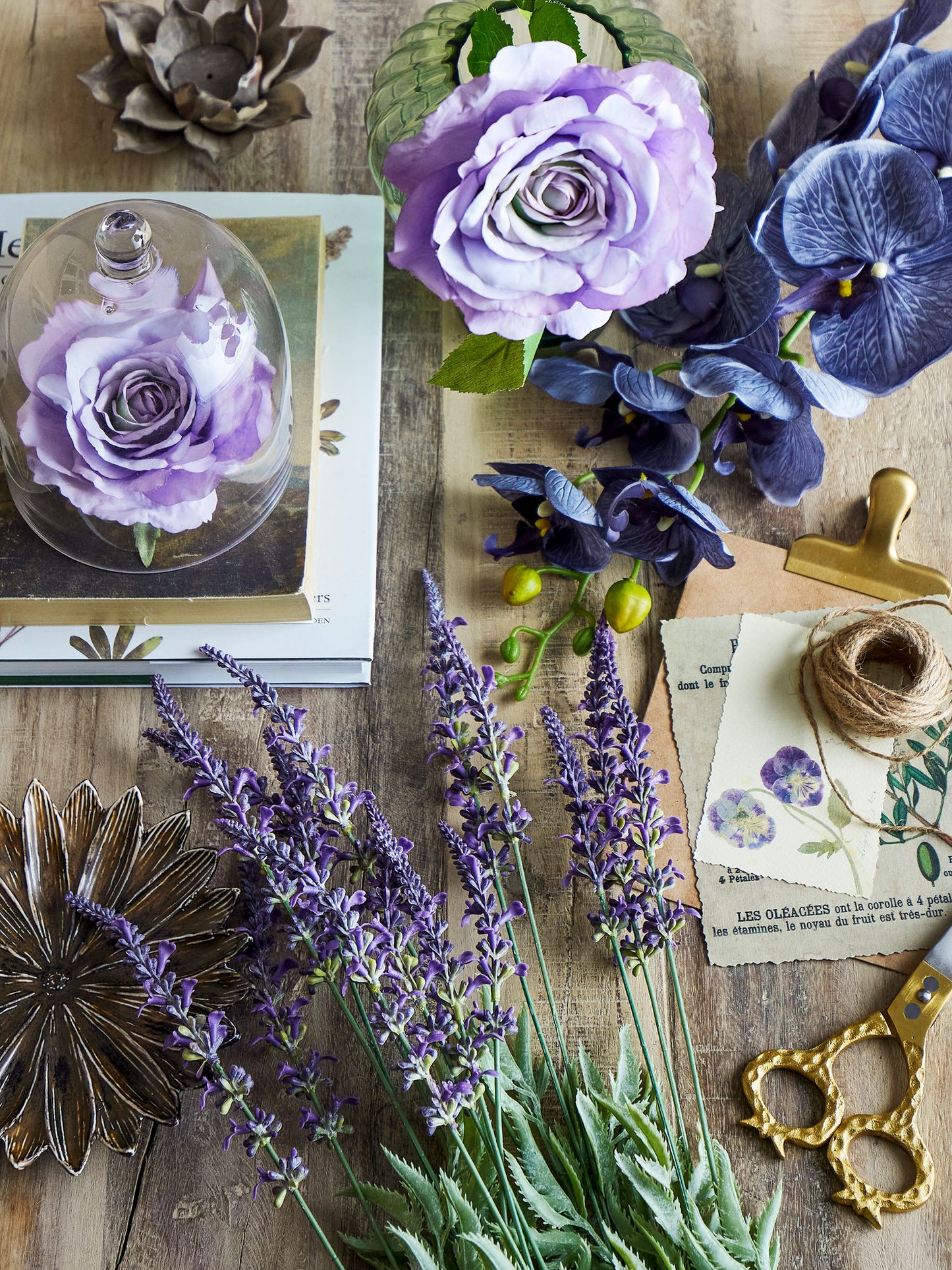 Bloomingville Lavender Stiel, Violett, Künstliche Blumen