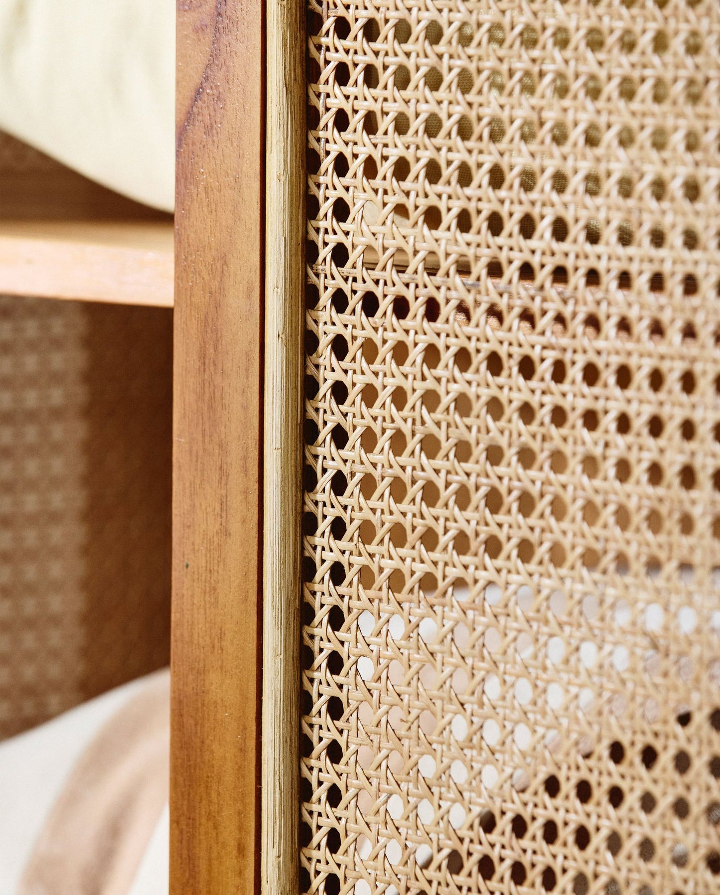 Nordal MERGE Kommode, natur mit Rattan