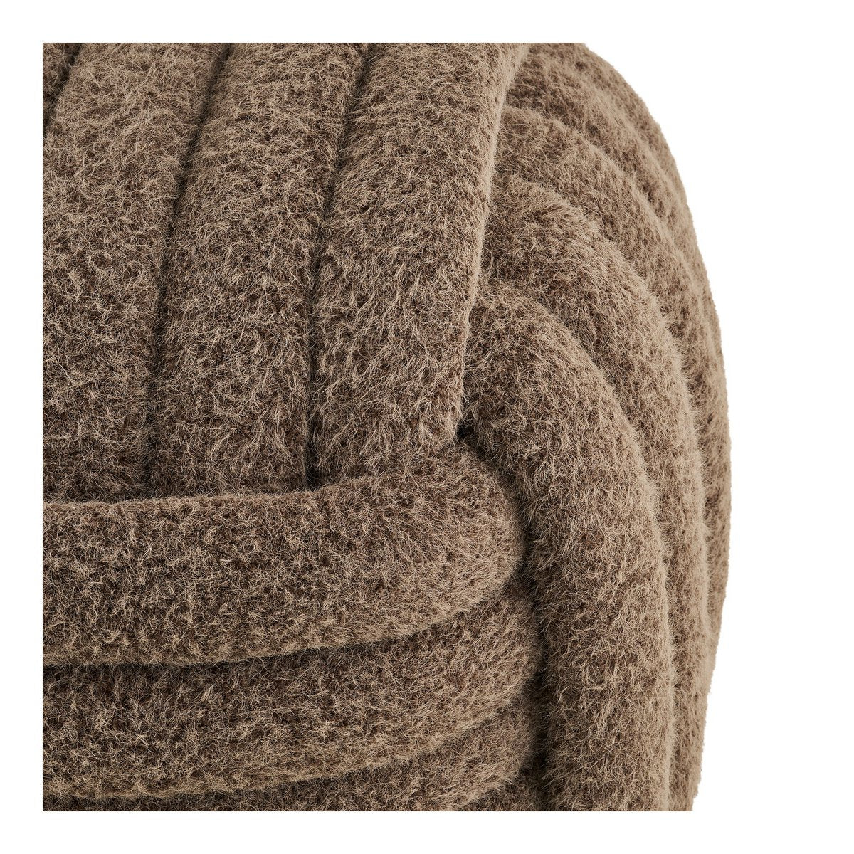 Napier Pouf, braun, 48x48x43 cm