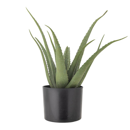Bloomingville Aloe Pflanze, Grün, Künstliche Blumen
