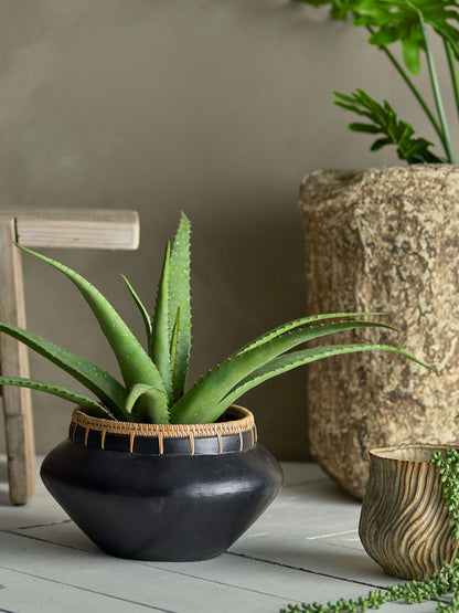 Bloomingville Aloe Pflanze, Grün, Künstliche Blumen