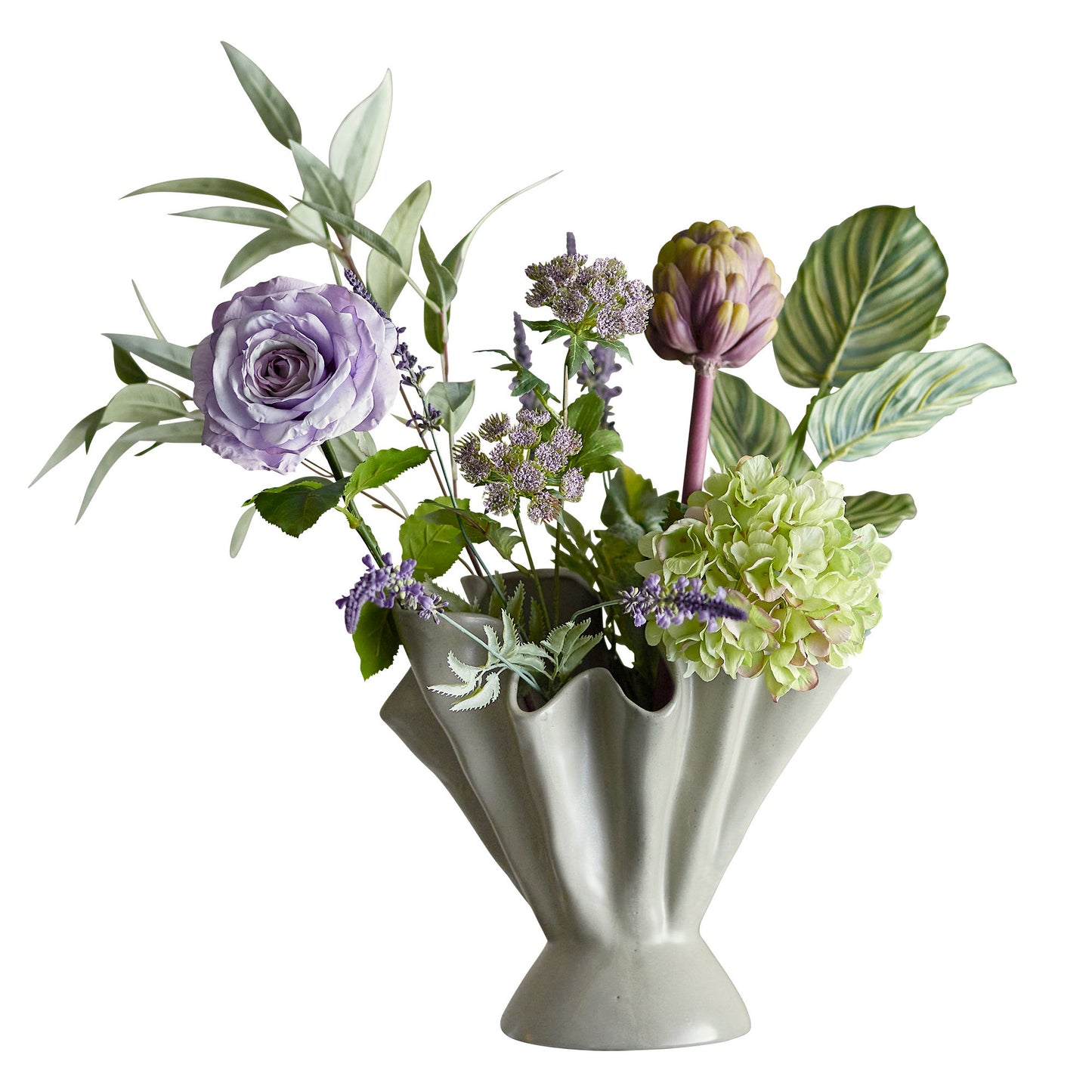 Bloomingville Whisper Blumenstrauß, Violett, Künstliche Blumen