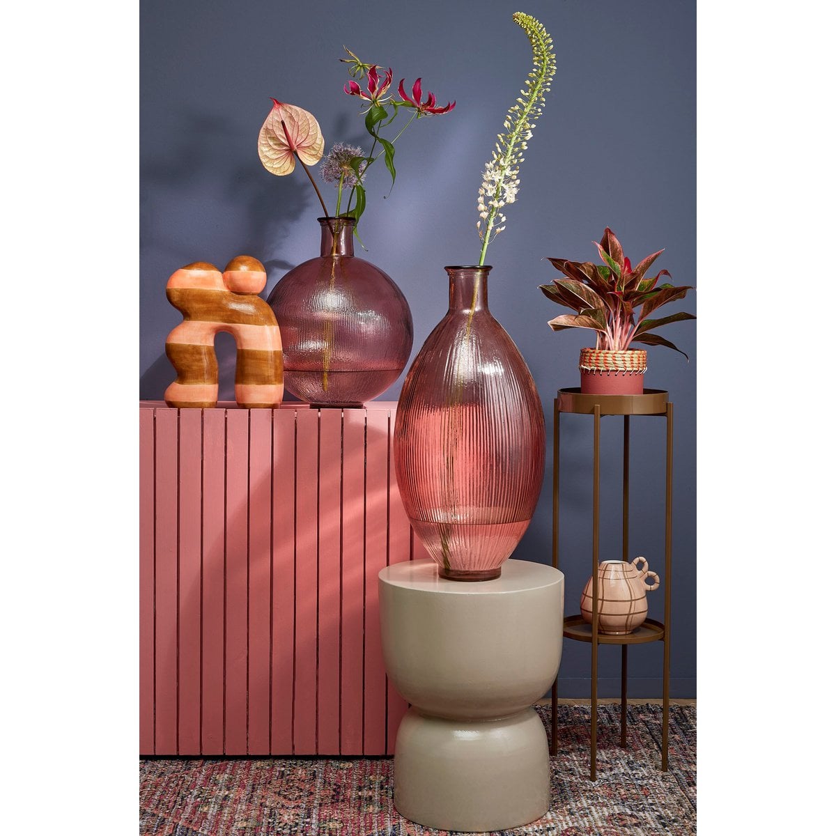 Dekorative Flasche Firenza Light Pink