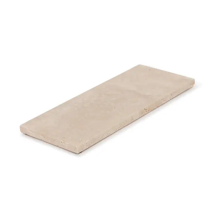 Travertin Tablett rechteckig  10 x 25 cm