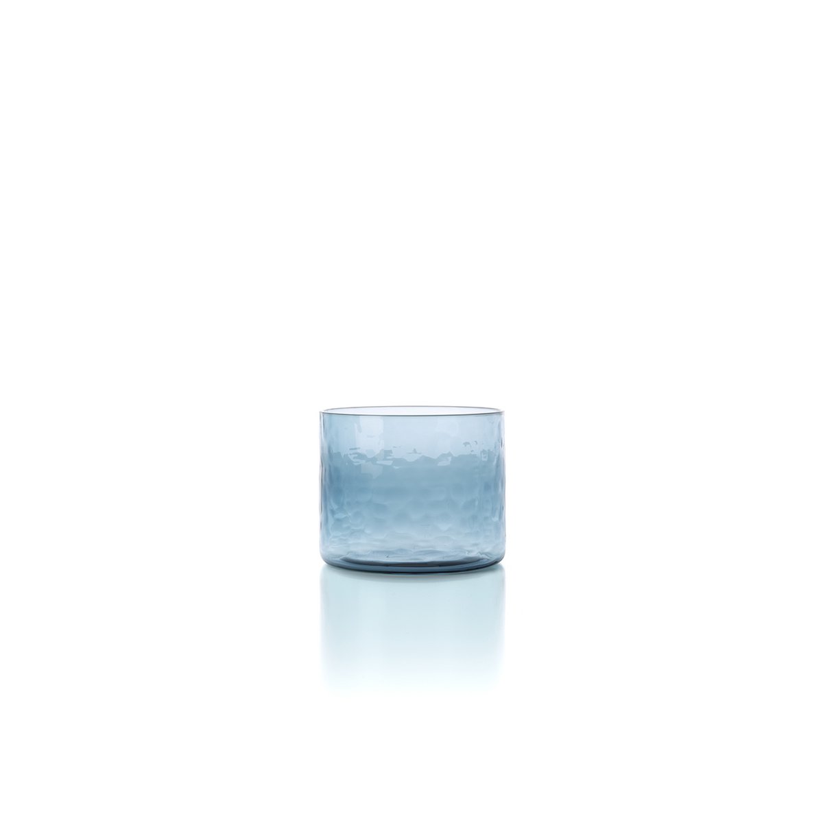 Azure Hammered Low Tumbler – Blau