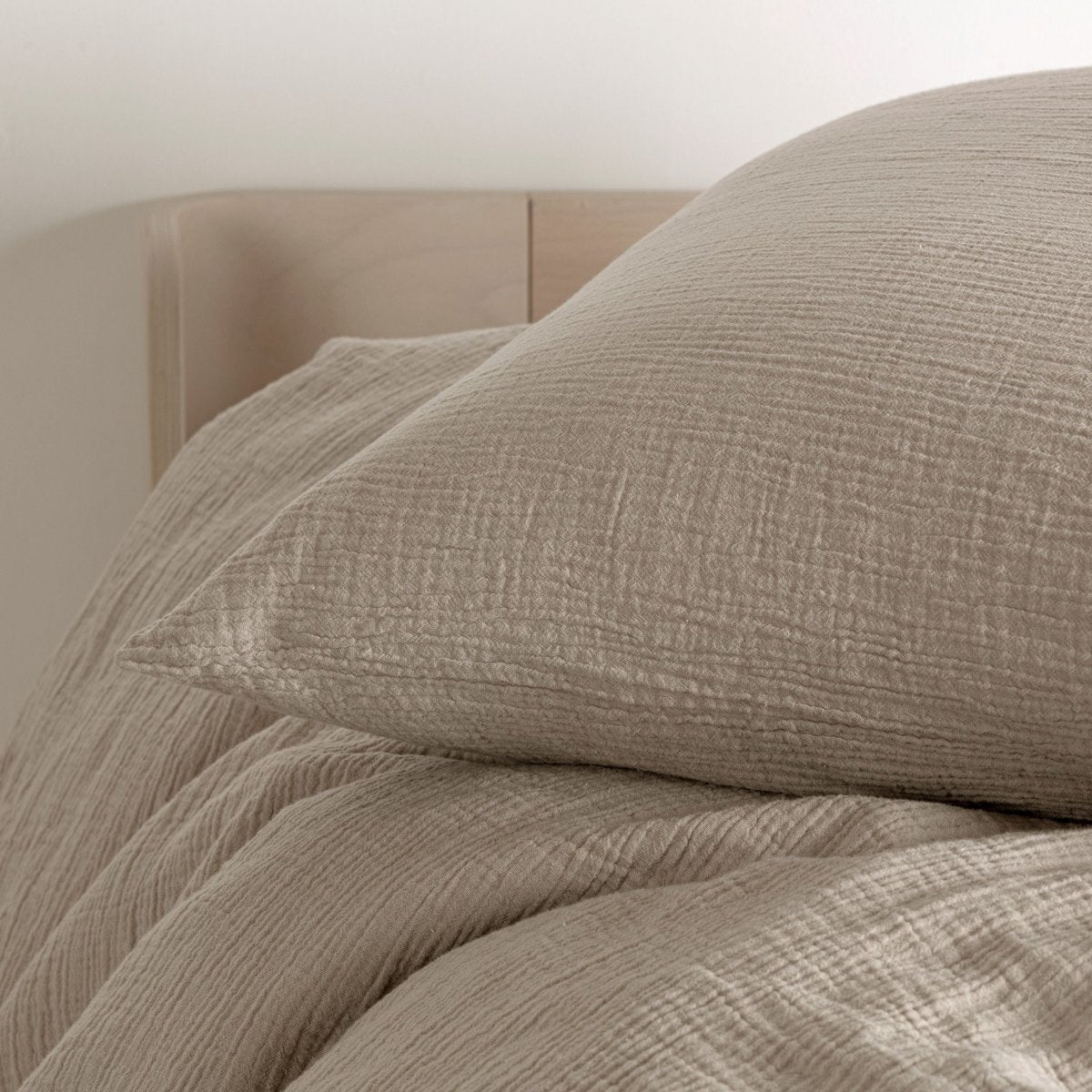 Baumwoll -Muslin -Bettdecke - Beige