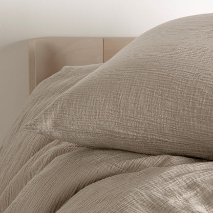 Baumwoll -Muslin -Bettdecke - Beige