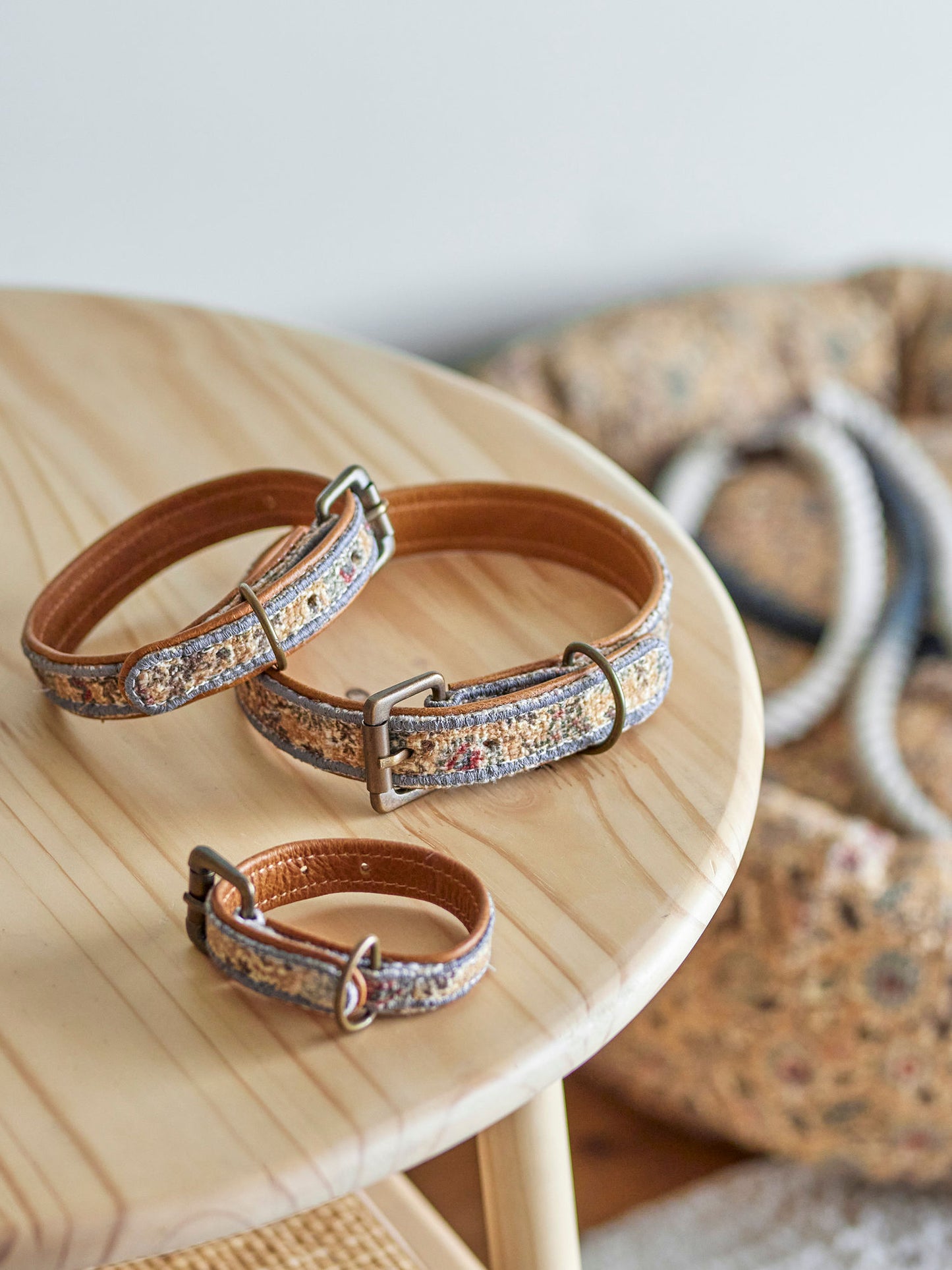 Bloomingville Imola Hundehalsband, Blue, Baumwolle