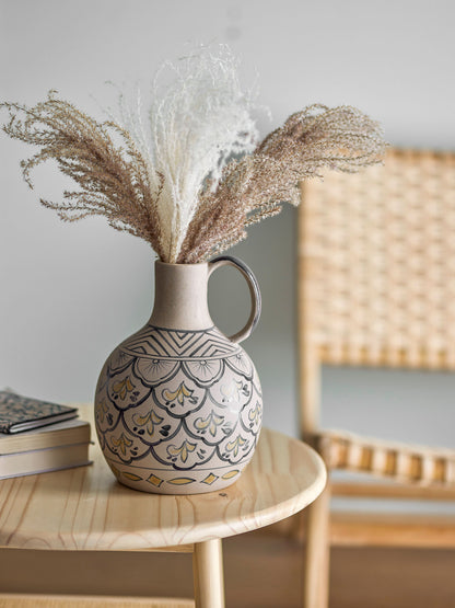 Bloomingville Nadya Vase, Blue, Steingut