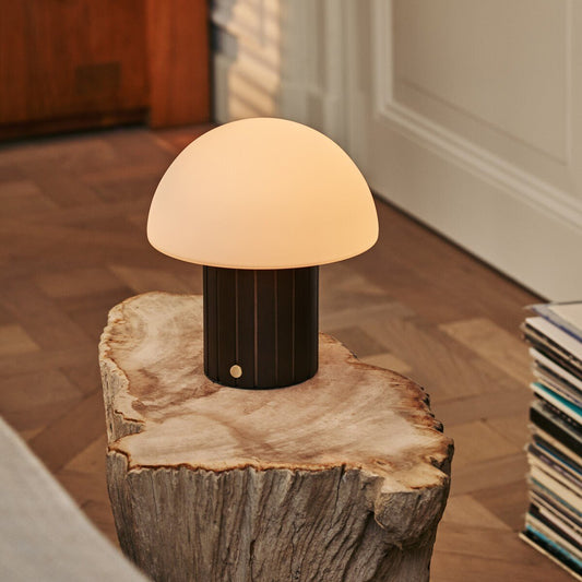 Siebe Dunkelbraune wiederaufladbare Tischlampe