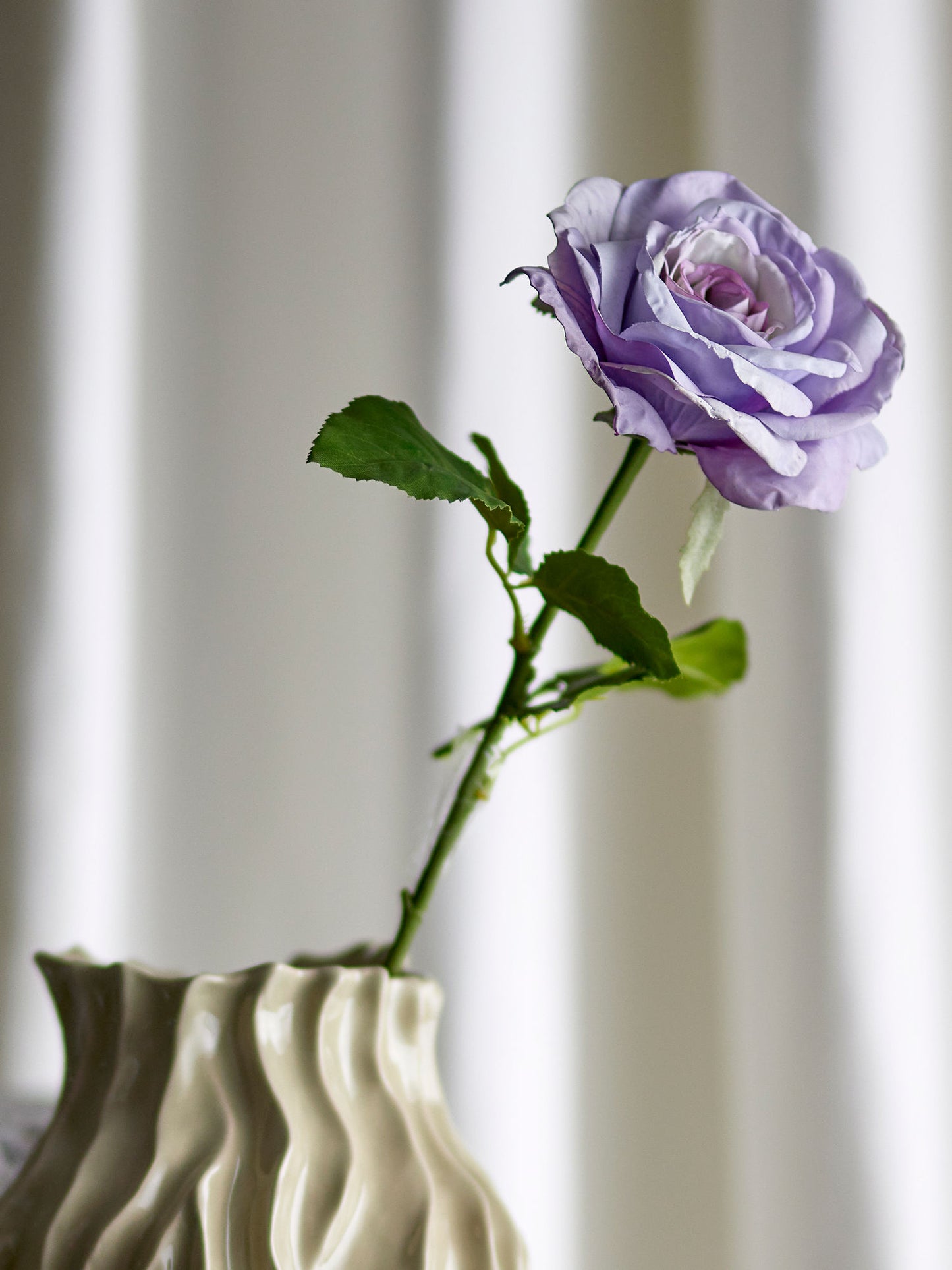 Bloomingville Rose Stiel, Violett, Künstliche Blumen