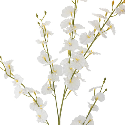 Bloomingville Orchid Stiel, Weiß, Künstliche Blumen